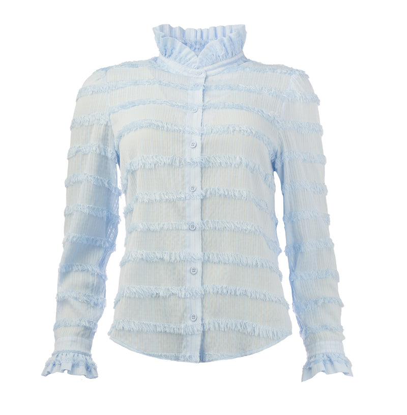 NED blouse salvia casmere blue