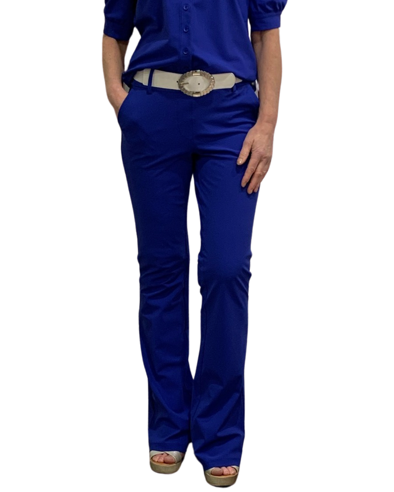 mi piace travelstof flared broek 202384 cobalt