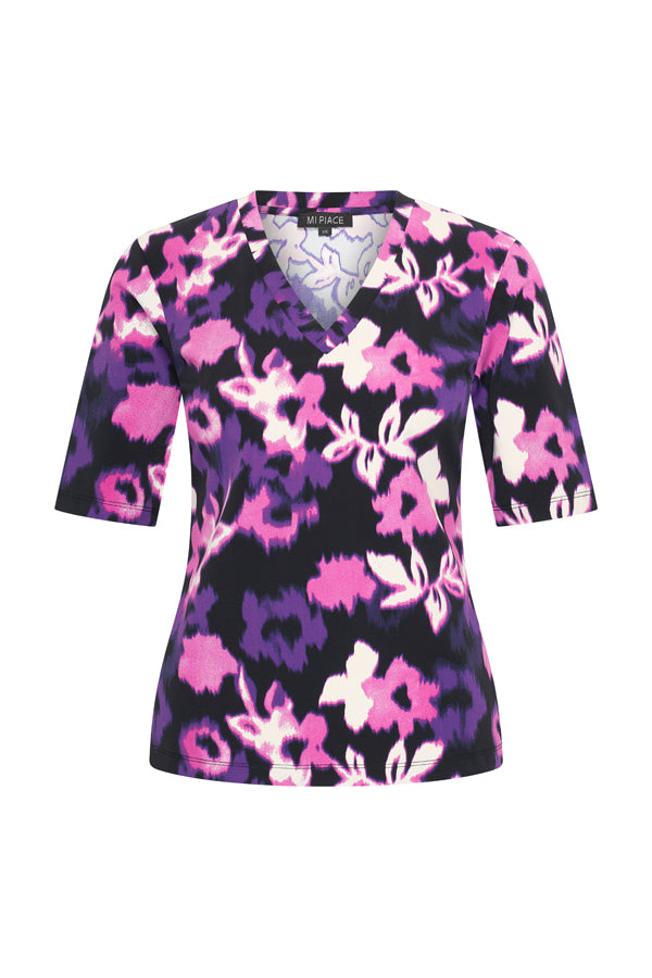 mi piace travel top 20227 purple faded flowers