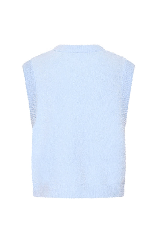 Mi Piace Mouwloos Vest 202468 Light Blue