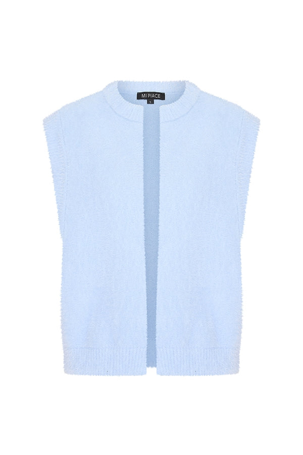 mi piace mouwloos vest 202468 light blue