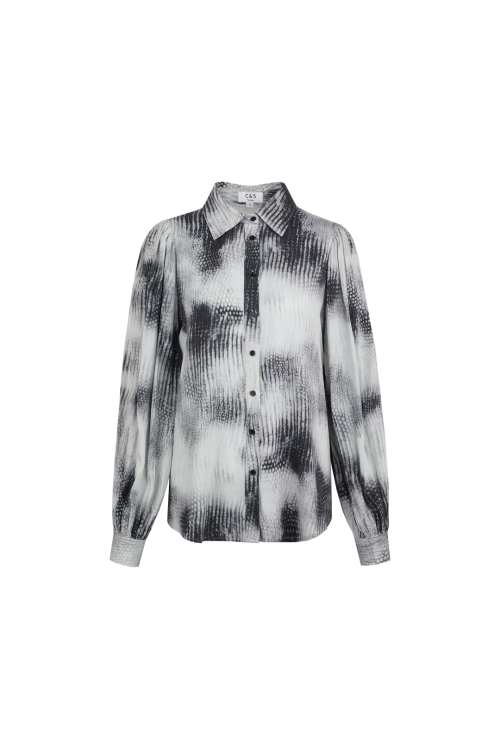 C&S the label blouse chavana black/grey melange