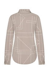 geometric print blouse van mi piace