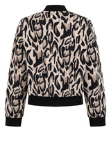 luipaard print bomber jack van zoso